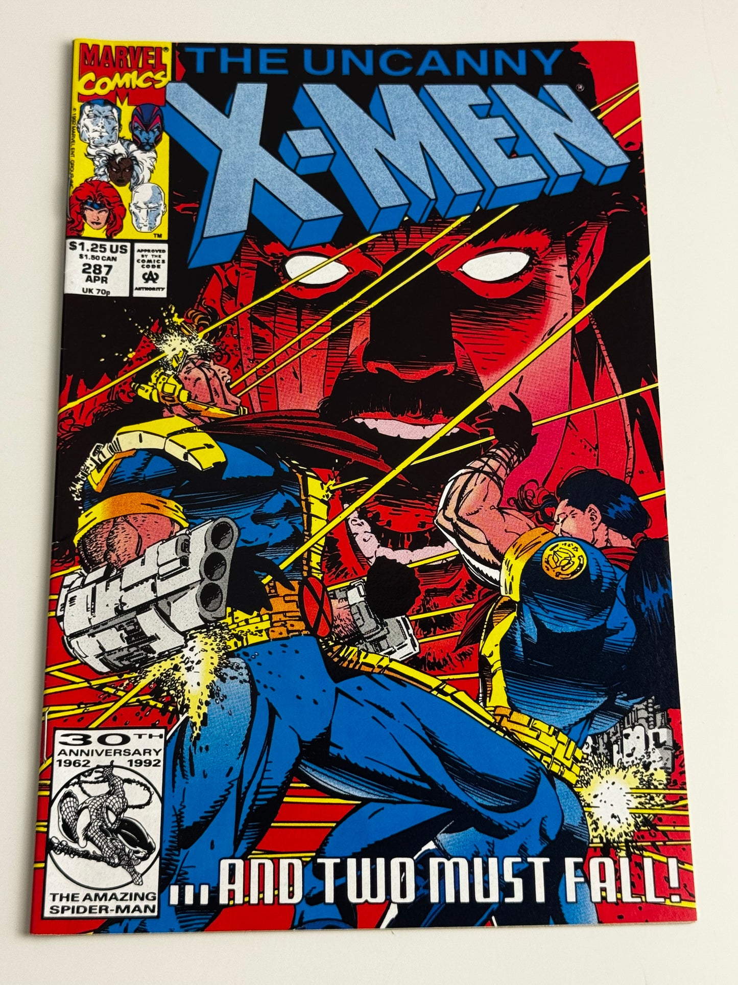 1992 - Uncanny X-Men, Vol. 1 #287 Var. A - Bishop To King's Five! - NM- - ENG 1
