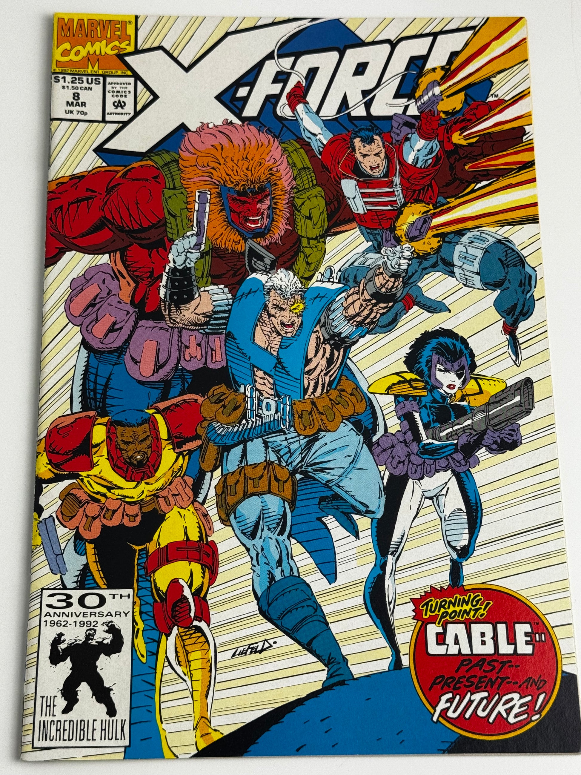 1992 - X-Force, Vol. 1 #8 Var. A - Flashed Before My Eyes - VF/NM - ENG 1