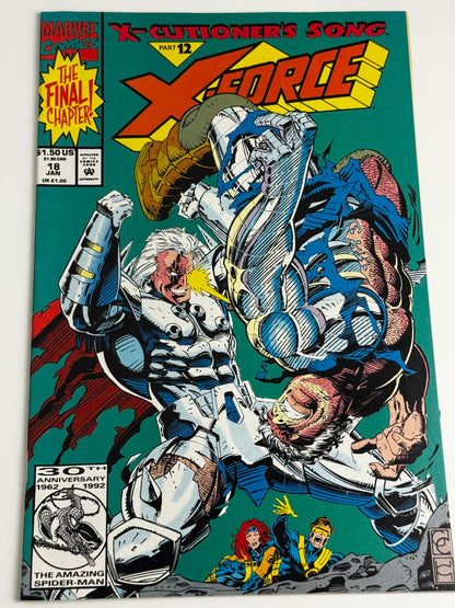1992 - X-Force, Vol. 1 #18 Var. A - Part 12: Ghosts In The Machine - VF/NM - ENG 1