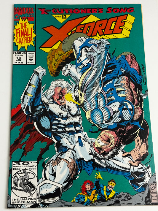 1992 - X-Force, Vol. 1 #18 Var. A - Part 12: Ghosts In The Machine - VF/NM - ENG 1