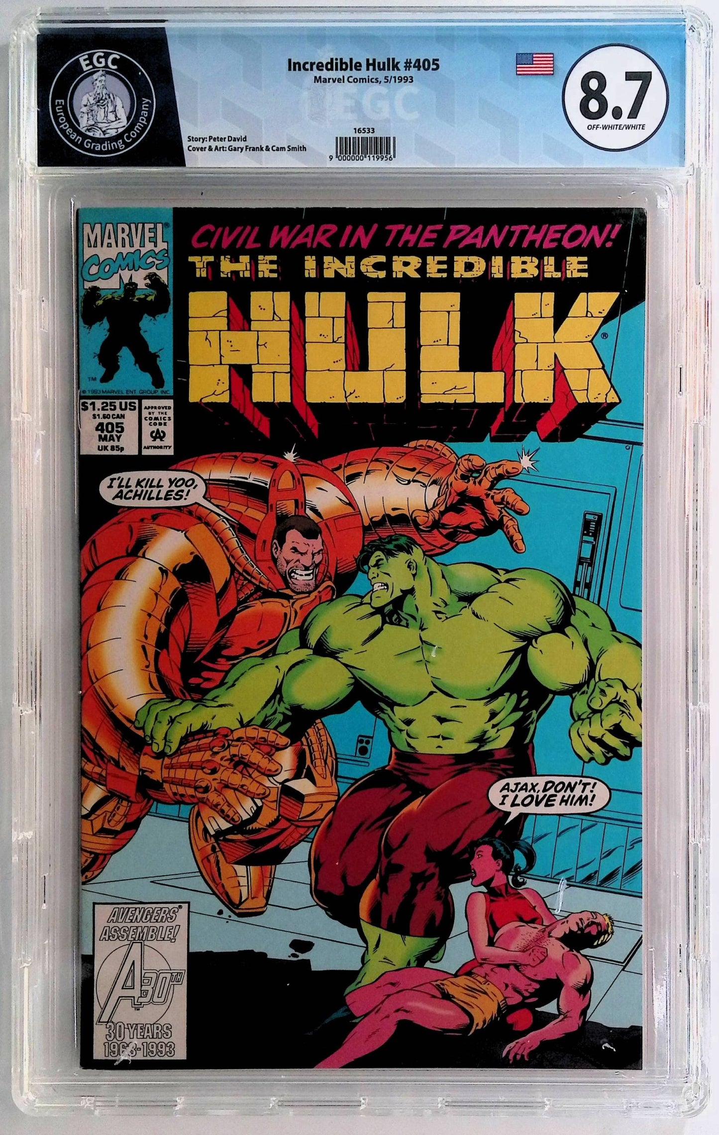 1993 - The Incredible Hulk, Vol. 1 #405 Var. A - VF+ - ENG 1