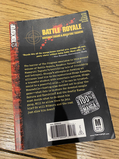 Battle Royale Vol.2 - Koushun Takami, Masayuki Taguchi - (Inglés) Libro Manga