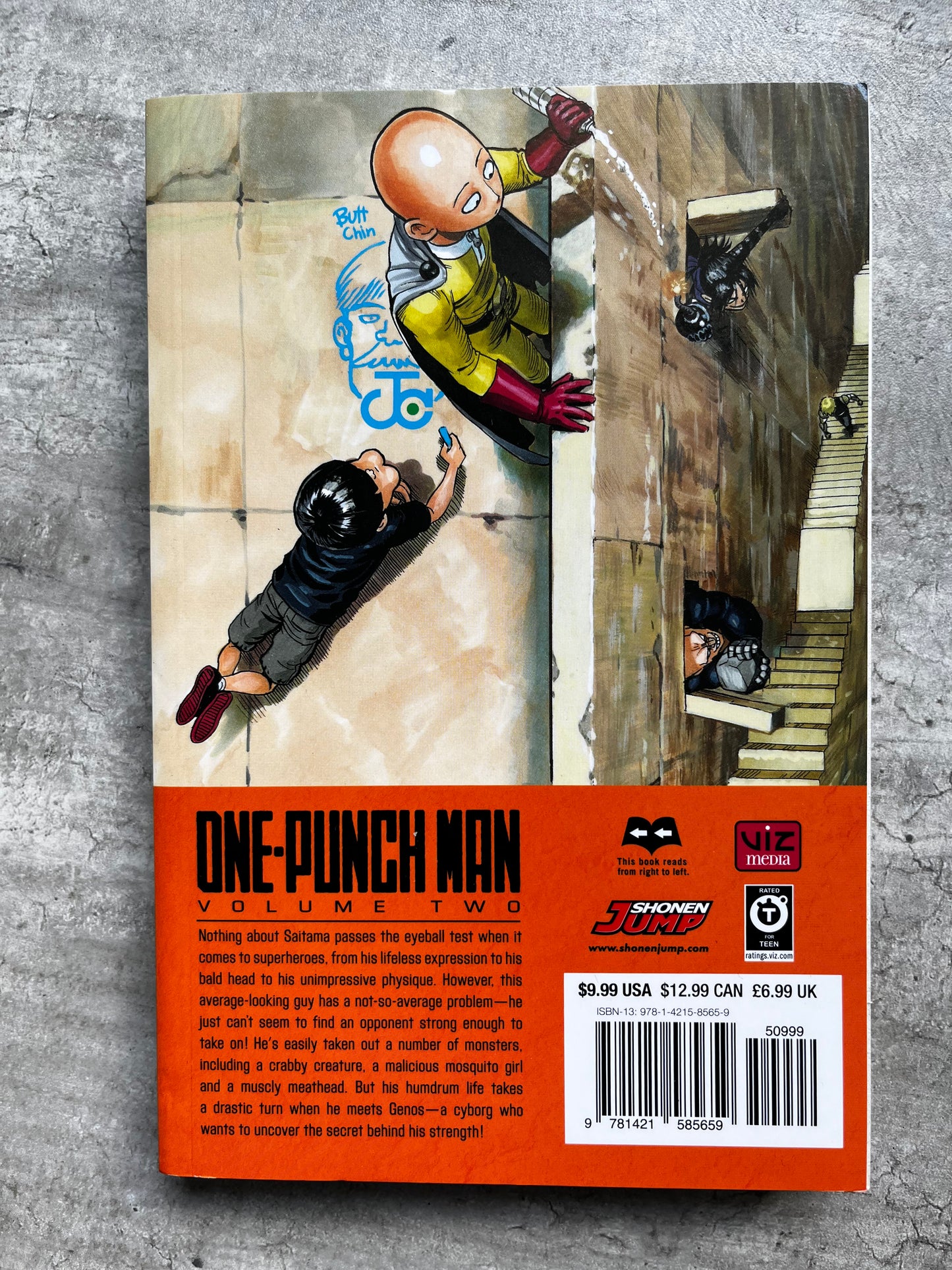 One-Punch Man Vol. 02 - Yusuke Murata - Libro de manga (en inglés)