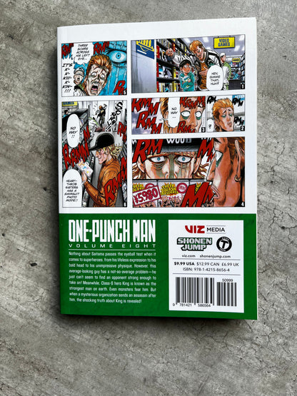 One-Punch Man Vol. 08 - Yusuke Murata - Libro de manga (en inglés)