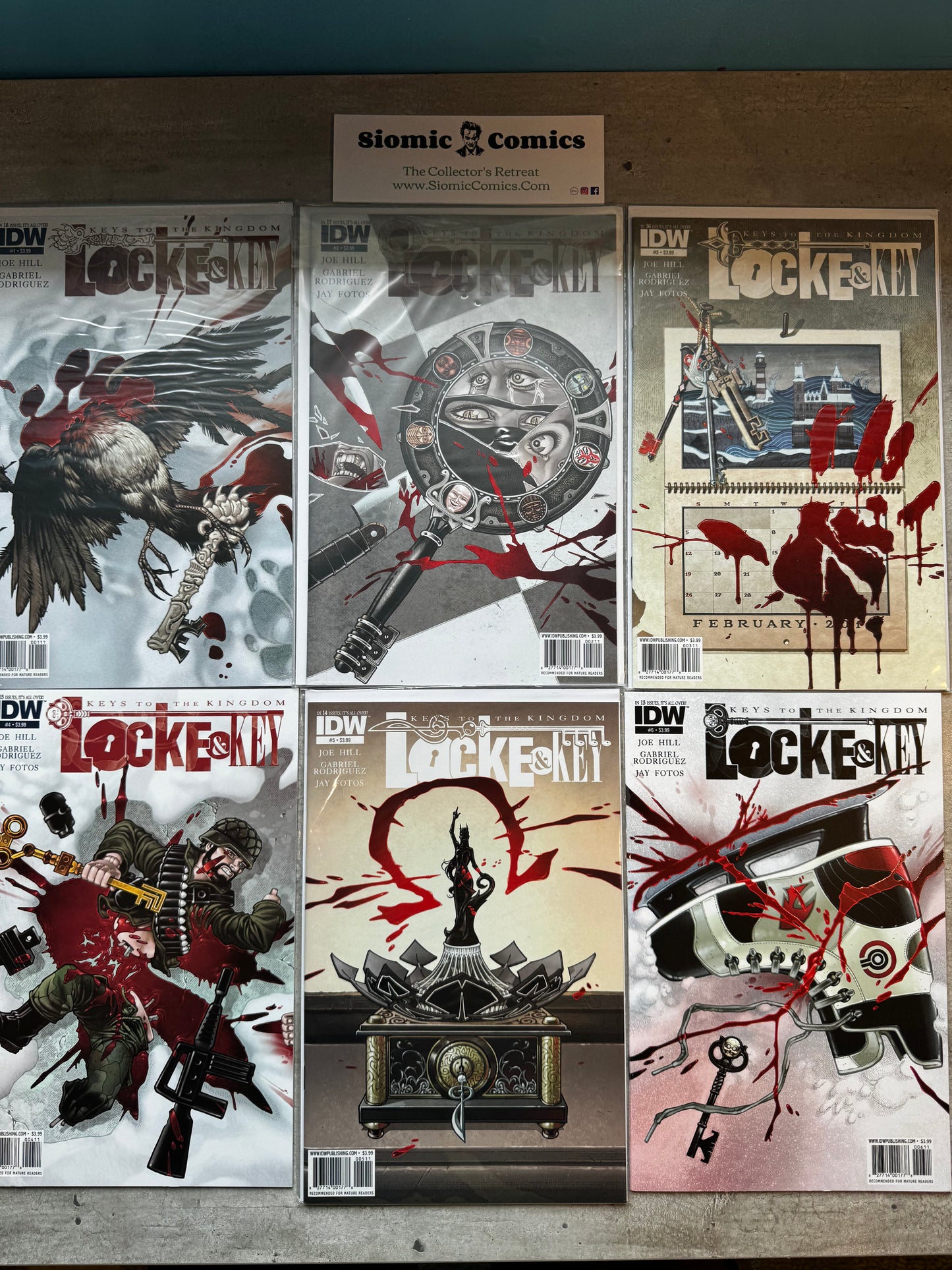 2010 - IDW - Locke & Key: Keys to the Kingdom Job Lot #1-6 - NM+ - Eng 1