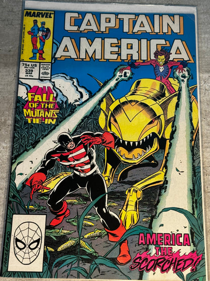 1988 - Marvel Comics - Captain America, Vol. 1 #339 Var. A - VF- - Eng 1