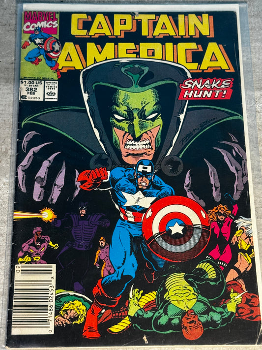 1991 - Marvel Comics - Captain America, Vol. 1 #382 Var. B - VF- - Eng 1