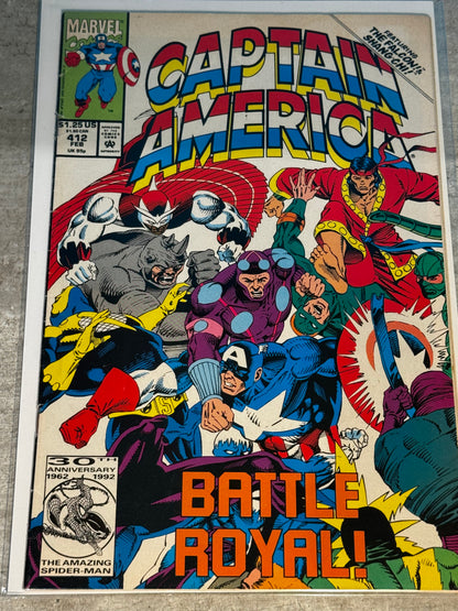 1993 - Marvel Comics - Captain America, Vol. 1 #412 Var. A - VF- - Eng 1