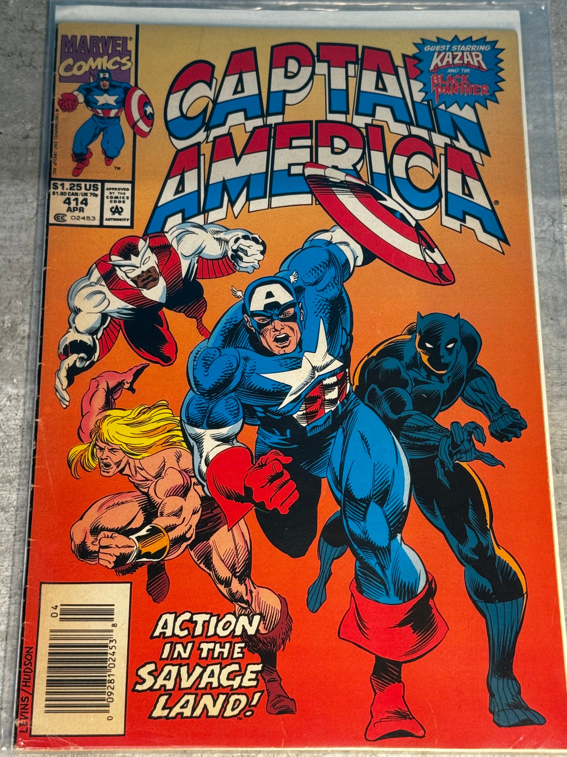 1993 - Marvel Comics - Captain America, Vol. 1 #414 Var. B - VF- - Eng 1