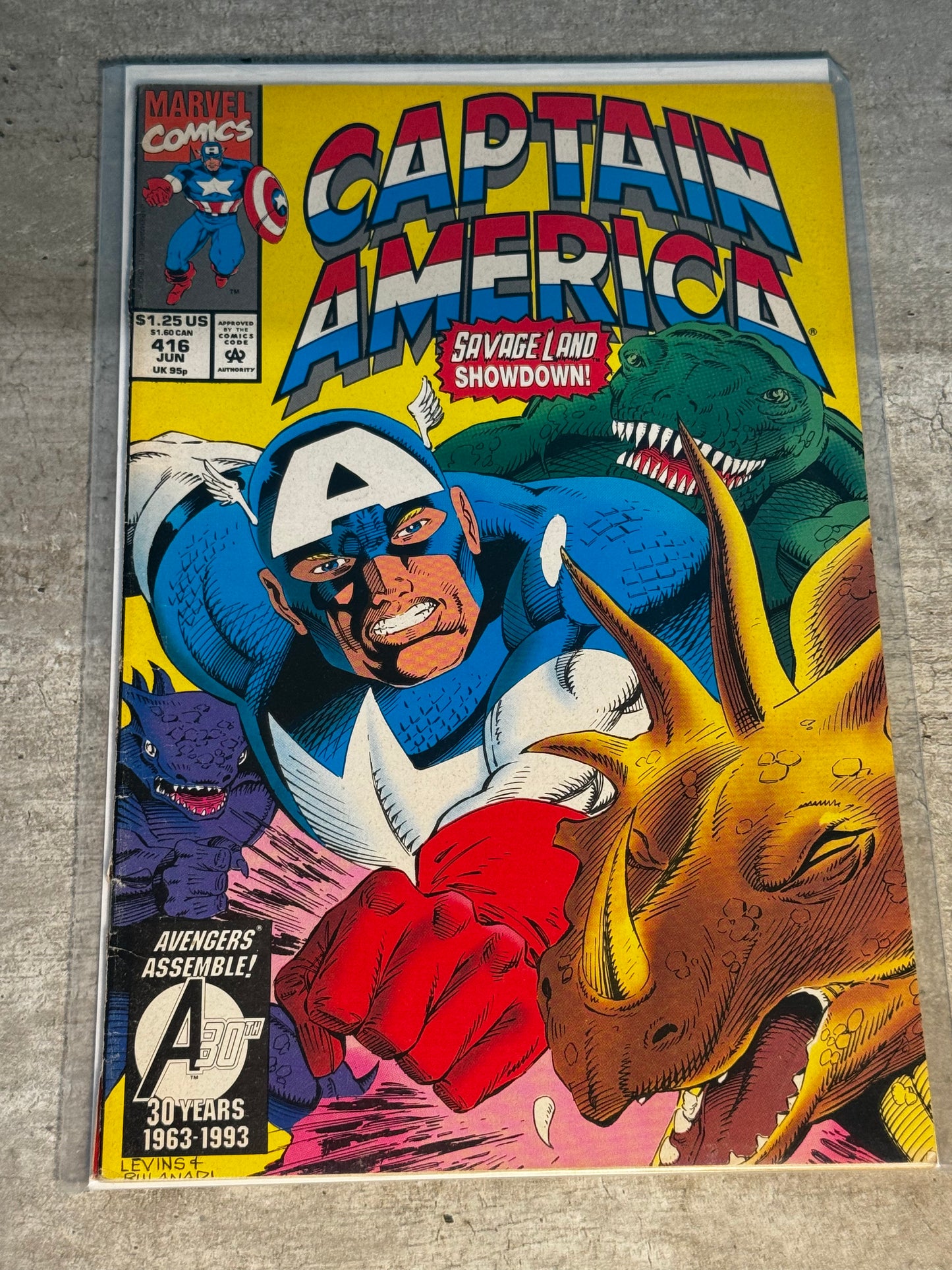 1993 - Marvel Comics - Captain America, Vol. 1 #416 Var. A - VF- - Eng 1