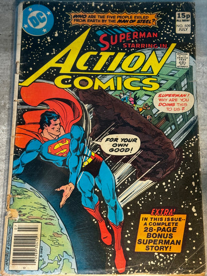 1980 - DC Comics - Action Comics, Vol. 1 #509 Var. B - F+ - Eng 1