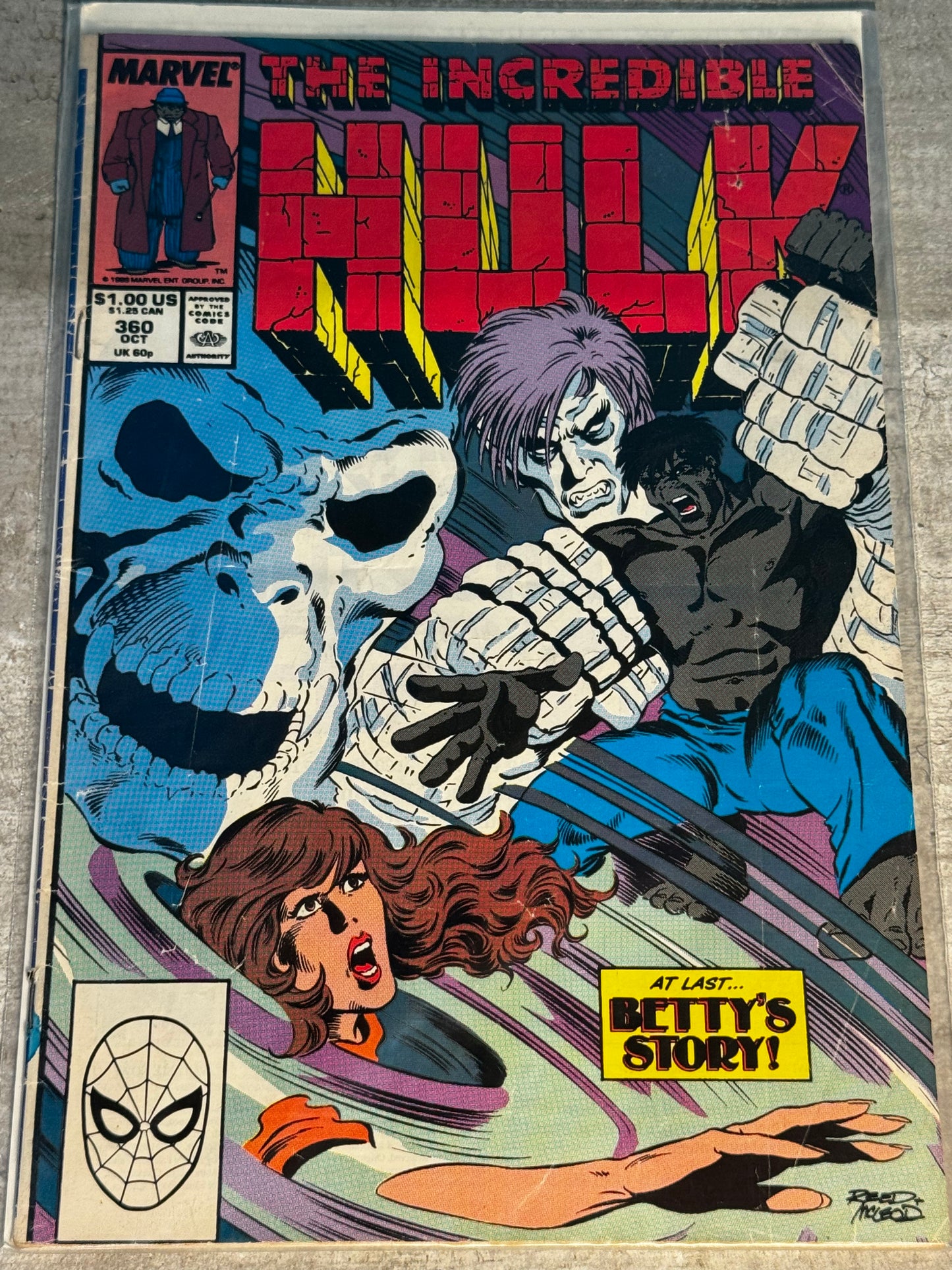 1989 - Marvel Comics - The Incredible Hulk, Vol. 1 #360 Var. B - VF - Eng 1