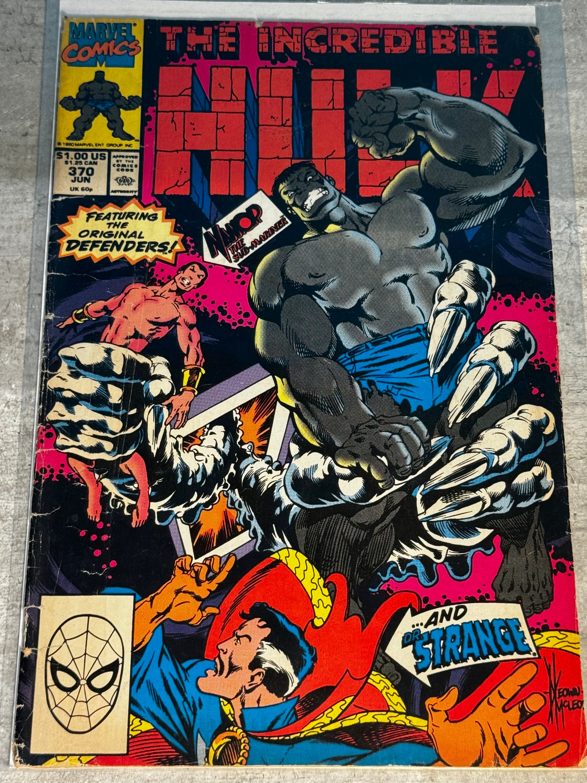 1990 - Marvel Comics - The Incredible Hulk, Vol. 1 #370 Var. A - VF - Eng 1