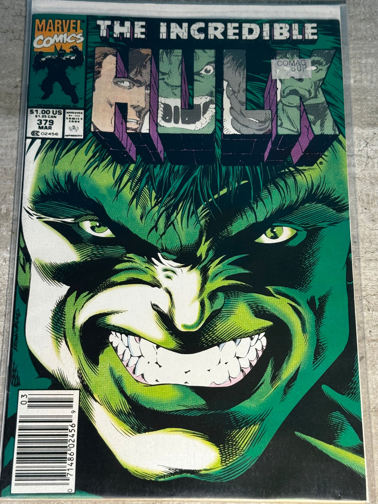 1991 - Marvel Comics - The Incredible Hulk, Vol. 1 #379 Var. B - VF - Eng 1