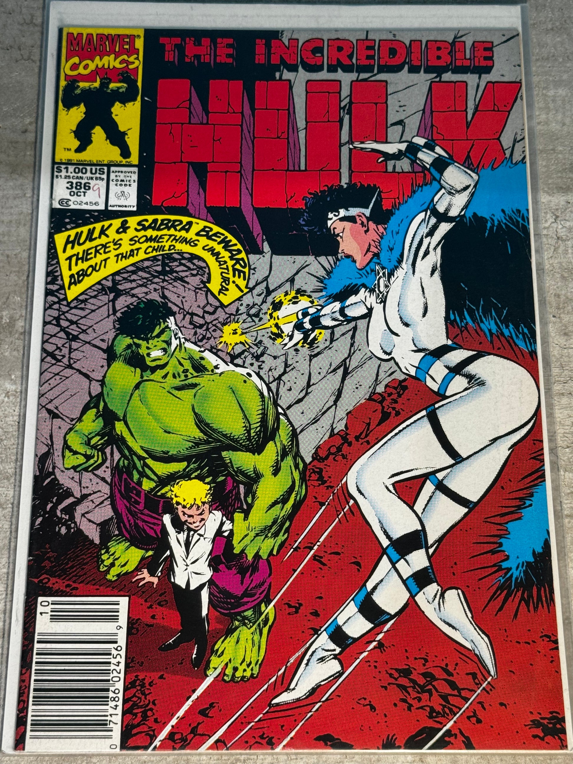 1991 - Marvel Comics - The Incredible Hulk, Vol. 1 #386 Var. B - VF - Eng 1