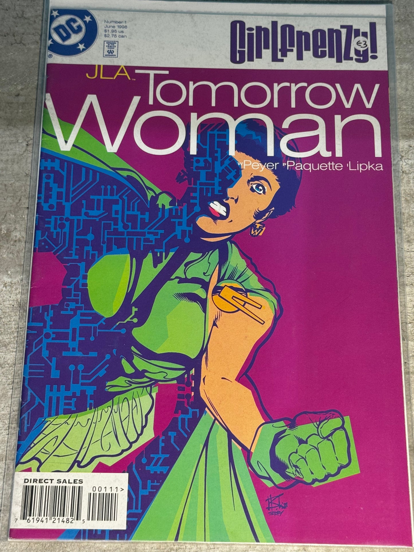 1998 - DC Comics - JLA: Tomorrow Woman - Girlfrenzy #1 Var. A - VF/NM - Eng 1