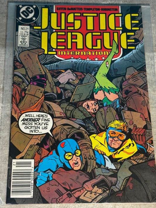 1988 - Justice League / International / America #21 Var. B - VF - Eng 1