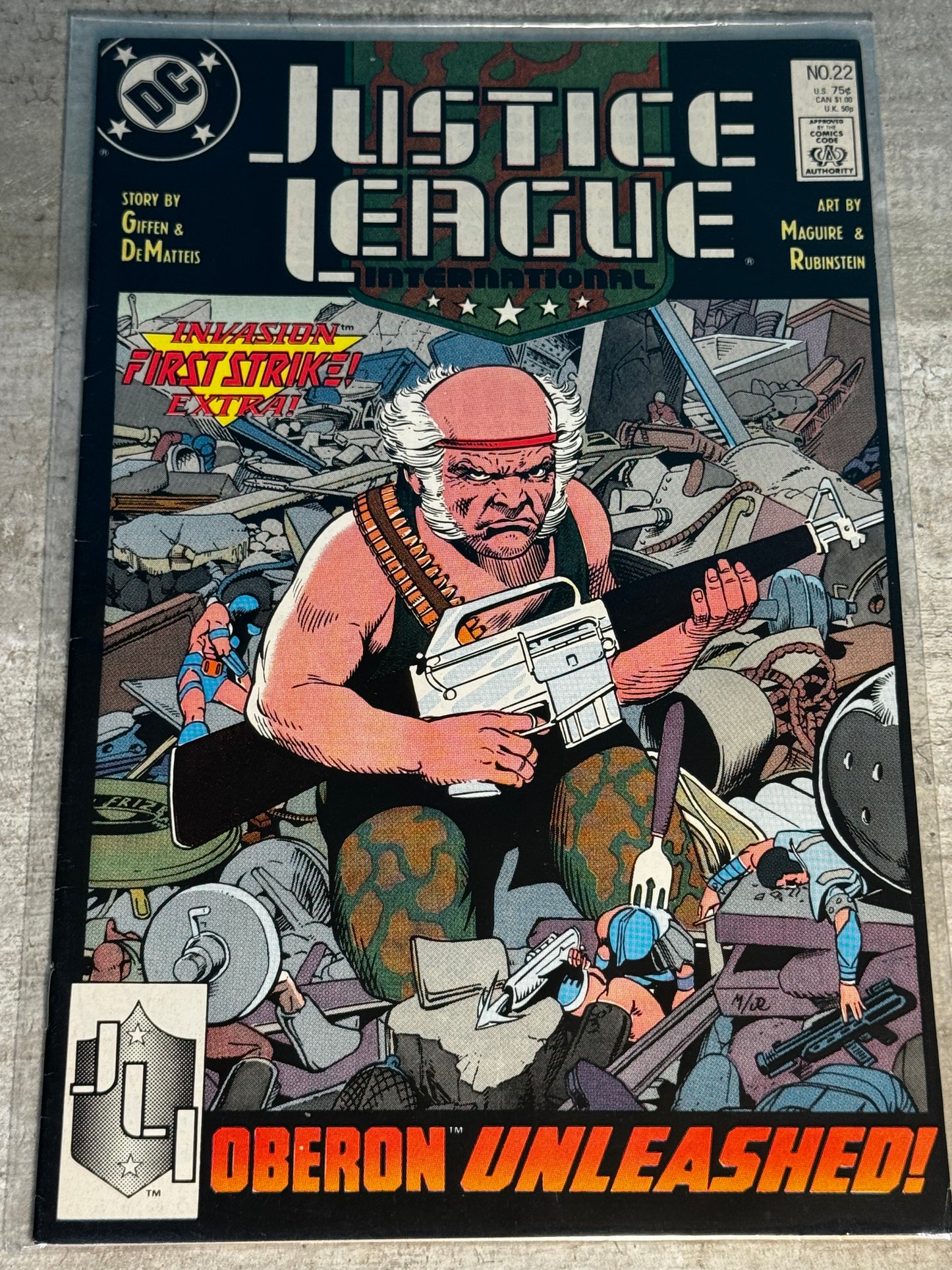 1989 - Justice League / International / America #22 Var. A - VF - Eng 1