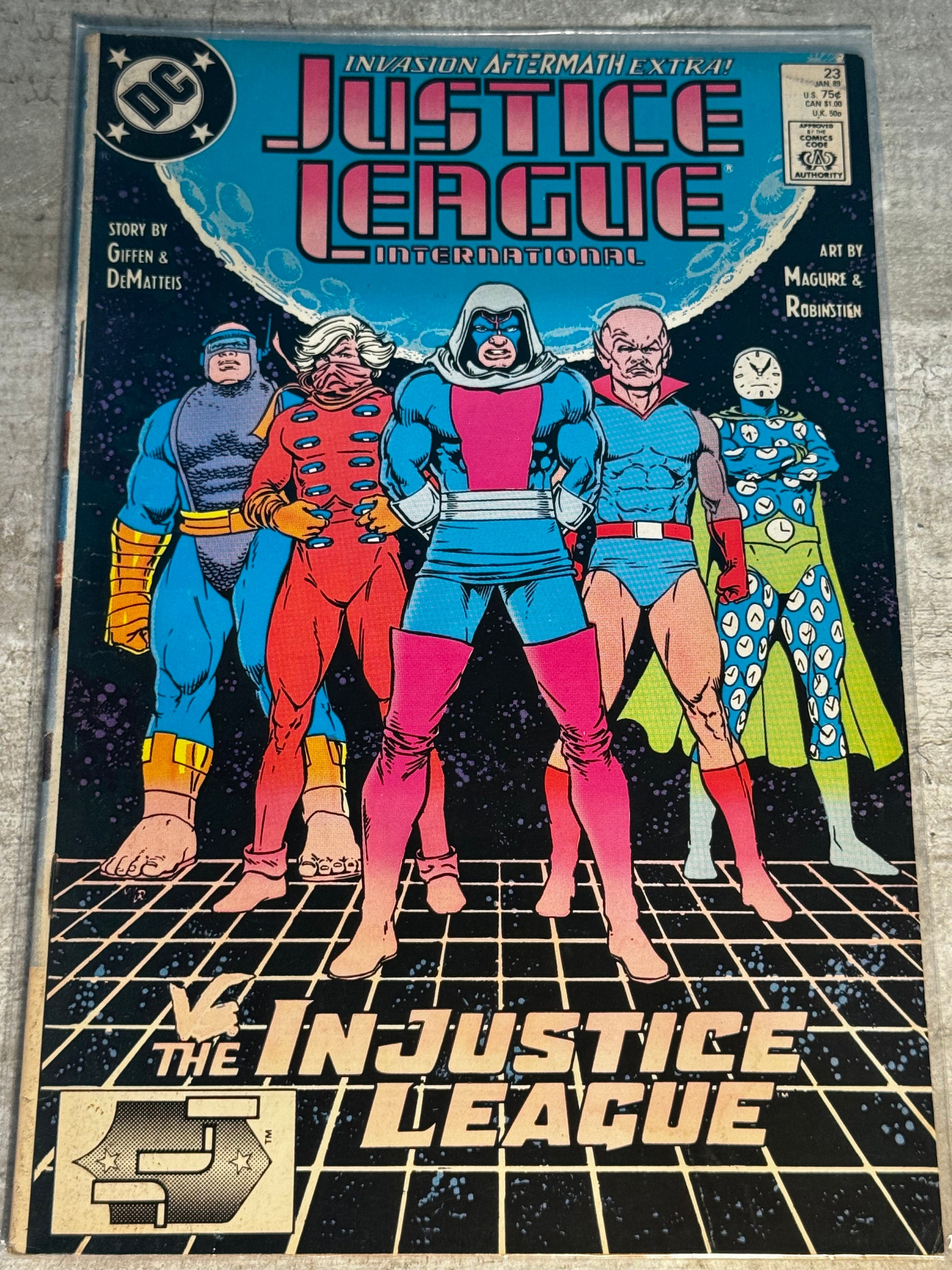 1989 - Justice League / International / America #23 Var. A - VF - Eng 1