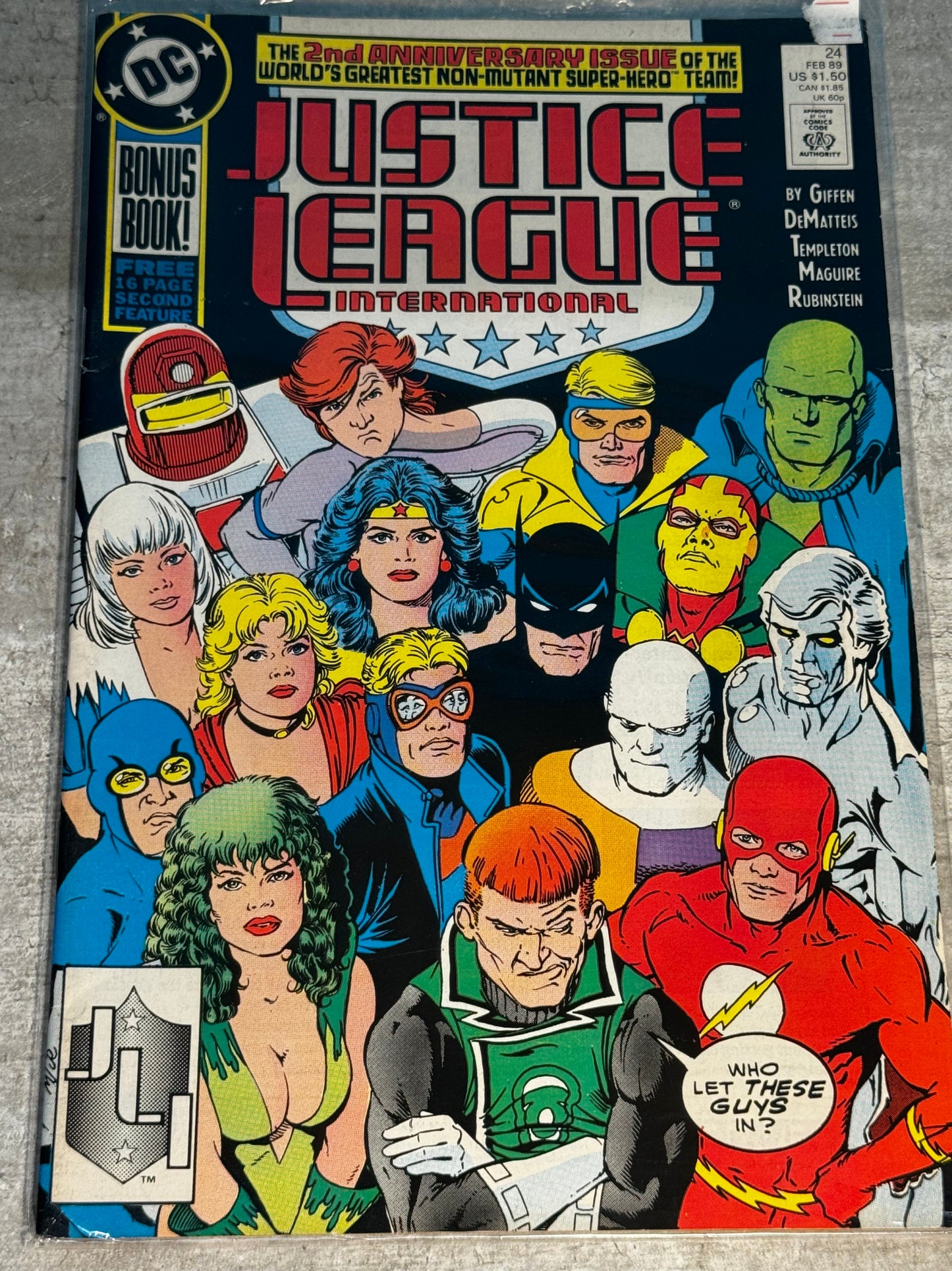 1989 - Justice League / International / America #24 Var. A - VF - Eng 1