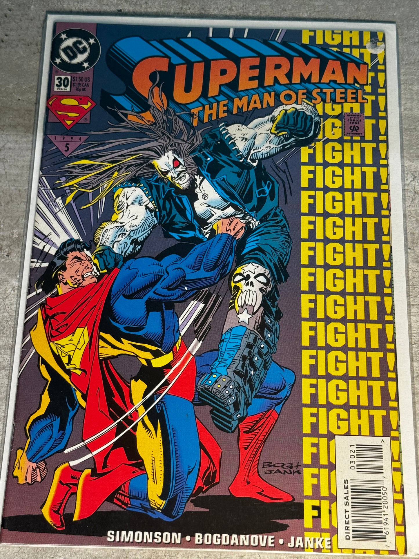 1994 - DC Comics - Superman: The Man of Steel #30 Var. A - VF+ - Eng 1