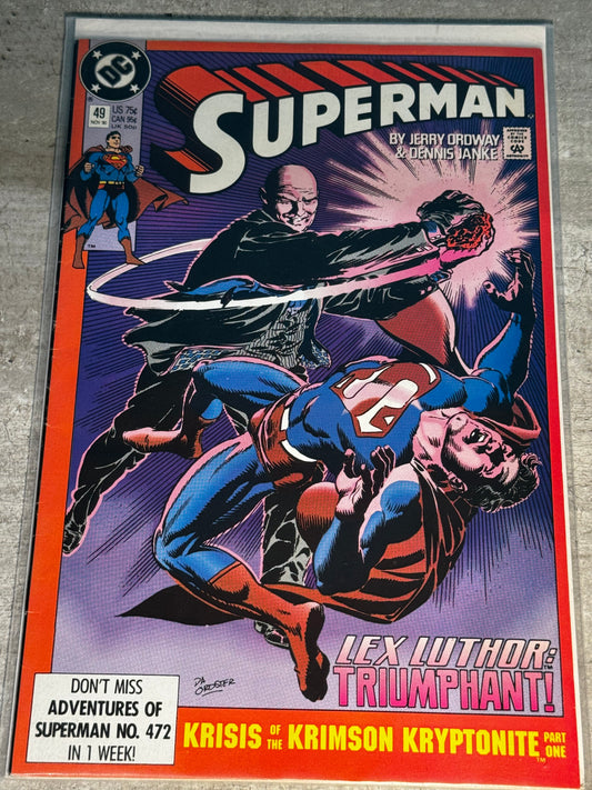 1990 - DC Comics - Superman, Vol. 2 #49 Var. A - VF/NM - Eng 1