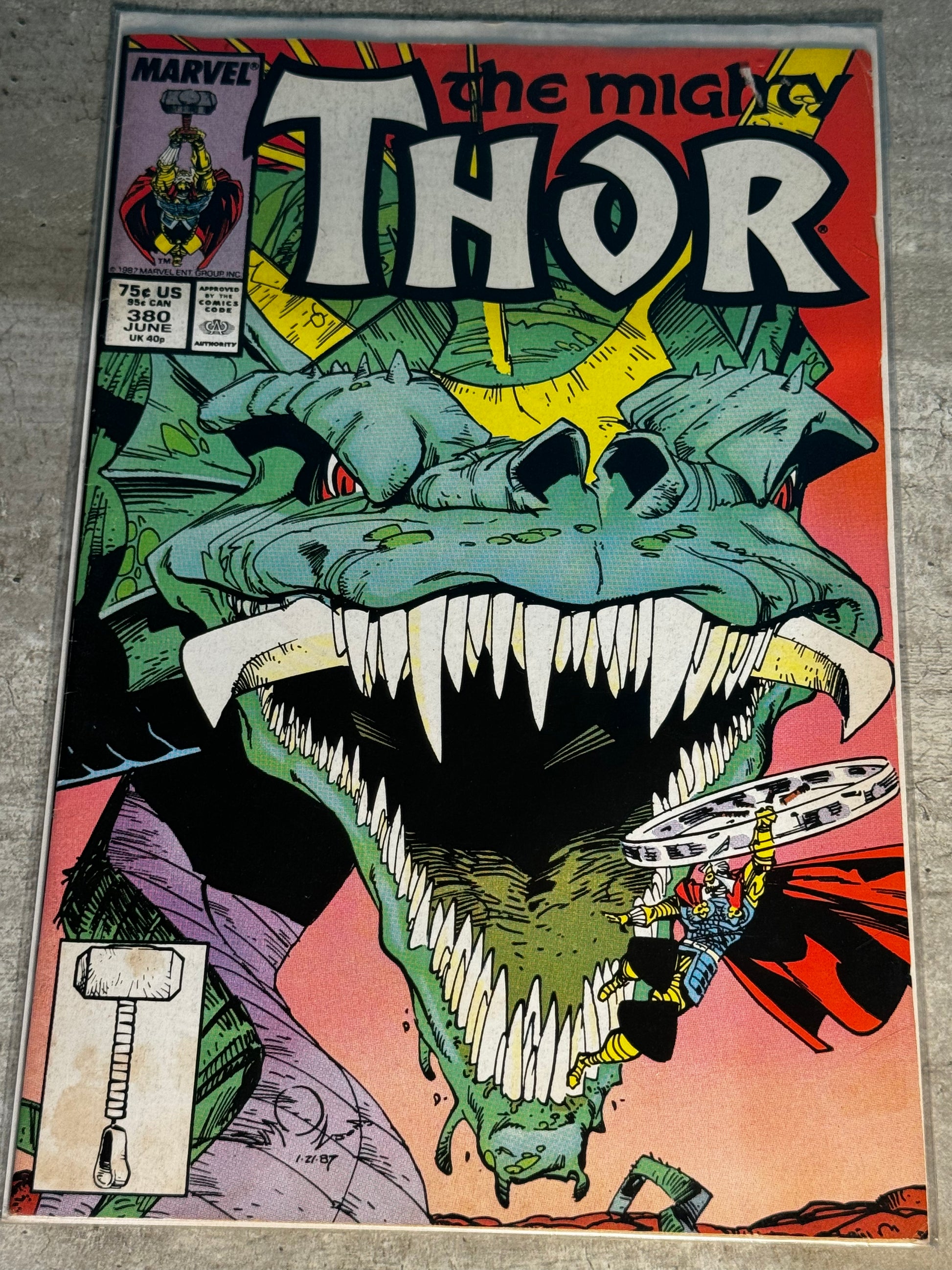 1987 - Marvel Comics - Thor, Vol. 1 #380 Var. A - VF+ - Eng 1