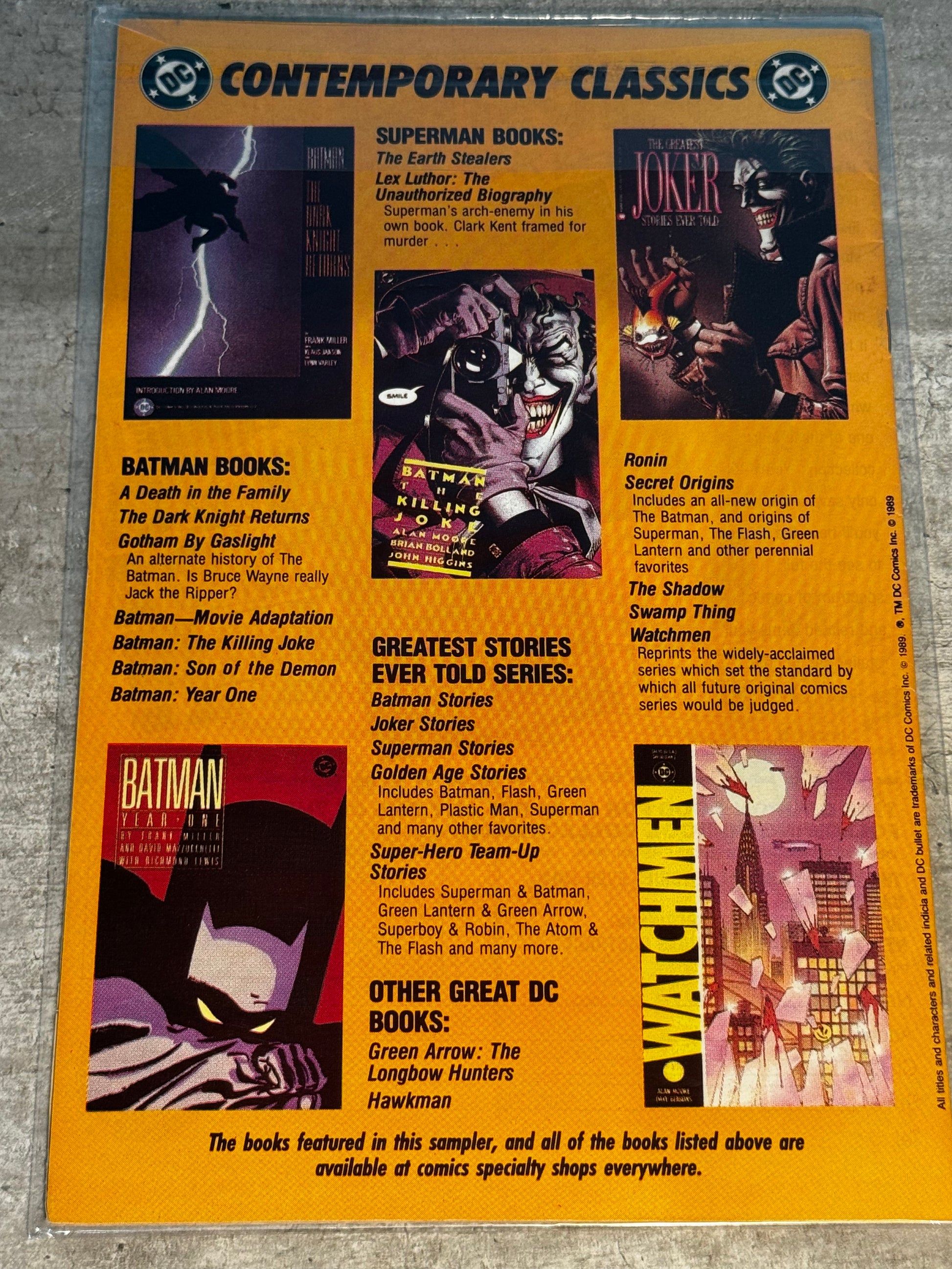 1989 - DC Comics - Batman and Other DC Classics #1 - NM - Eng - 2