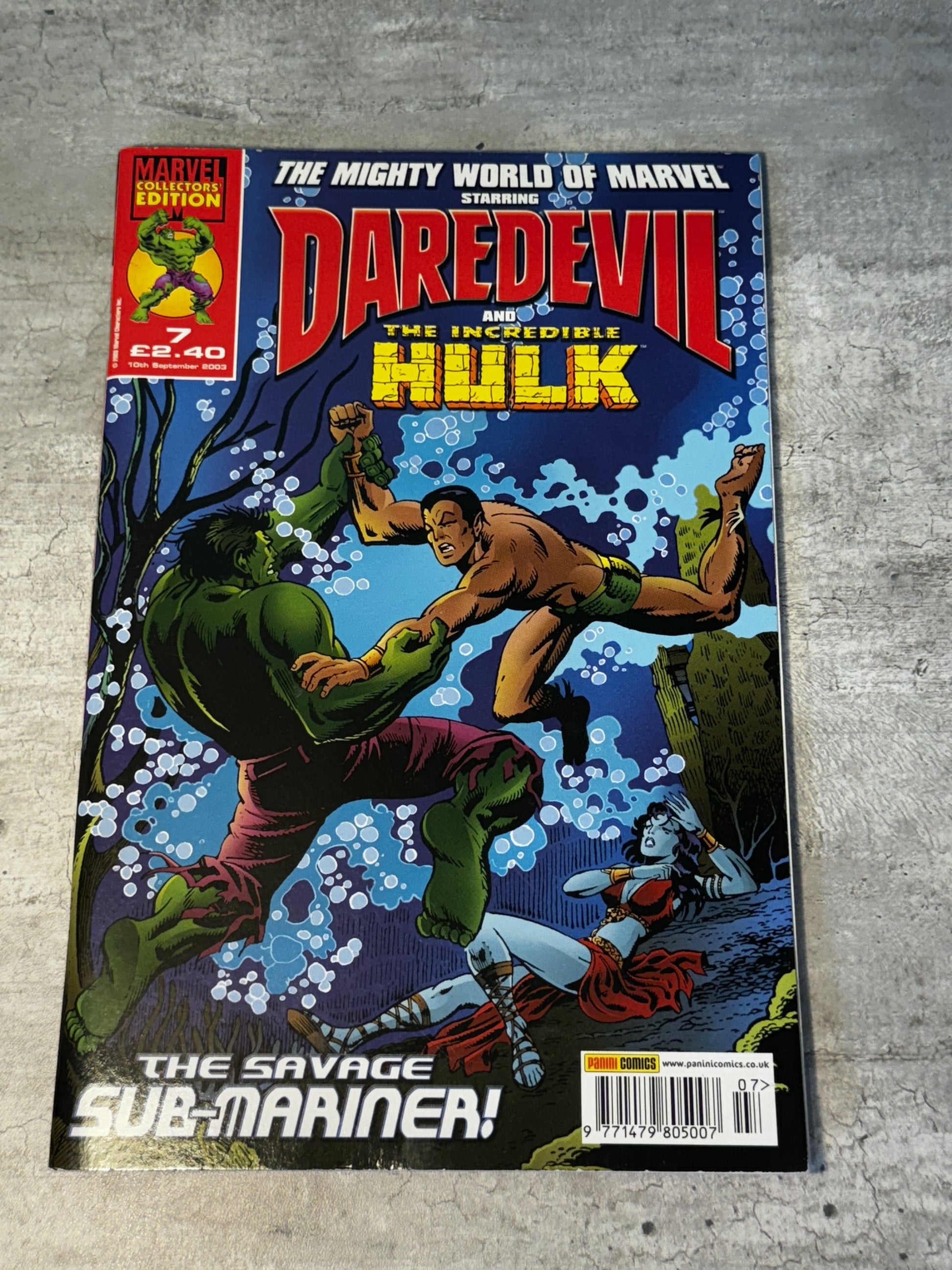 2003 - Marvel / Panini - The Mighty World of Marvel starring Daredevil and The Incredible Hulk [UK] #7 - VF/NM - English 1