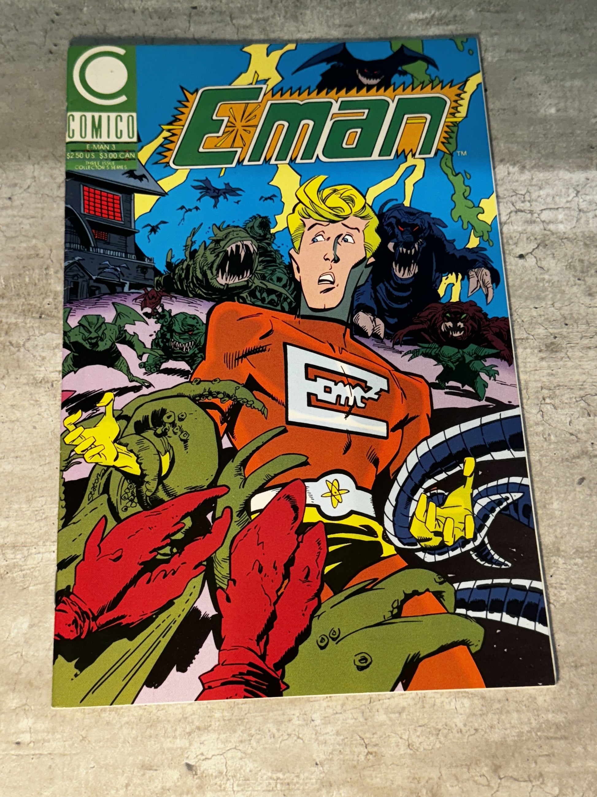 1990 - Comico - E-Man (Comico), Vol. 2 #3 - VF/NM - English 1