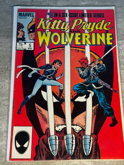 1984 - Marvel Comics - Kitty Pryde and Wolverine Job Lot #1-6 - VF/NM - Eng 6