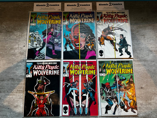 1984 - Marvel Comics - Kitty Pryde and Wolverine Job Lot #1-6 - VF/NM - Eng 1