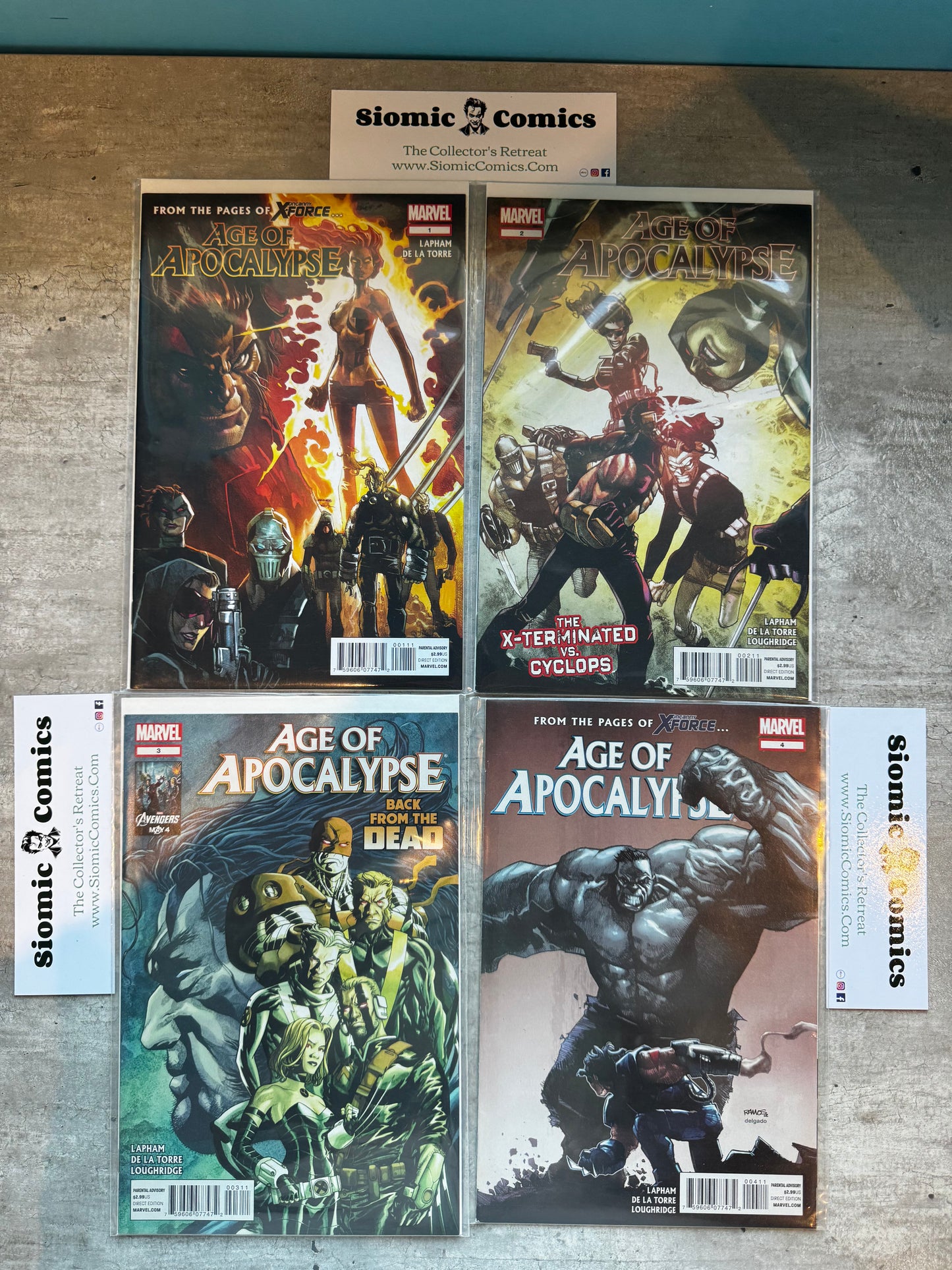 2012 - Marvel Comics - Age of Apocalypse Job lot Vol. 1 #1-4 - M - Eng 1