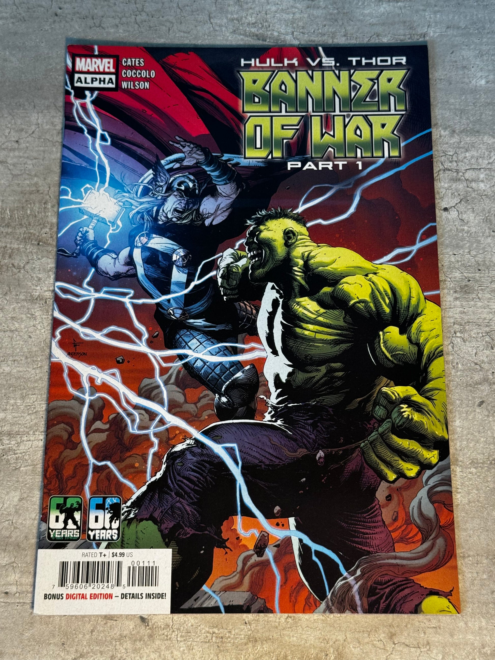 2022 - Marvel Comics - Hulk vs. Thor: Banner of War Alpha #1 - NM- - English 1