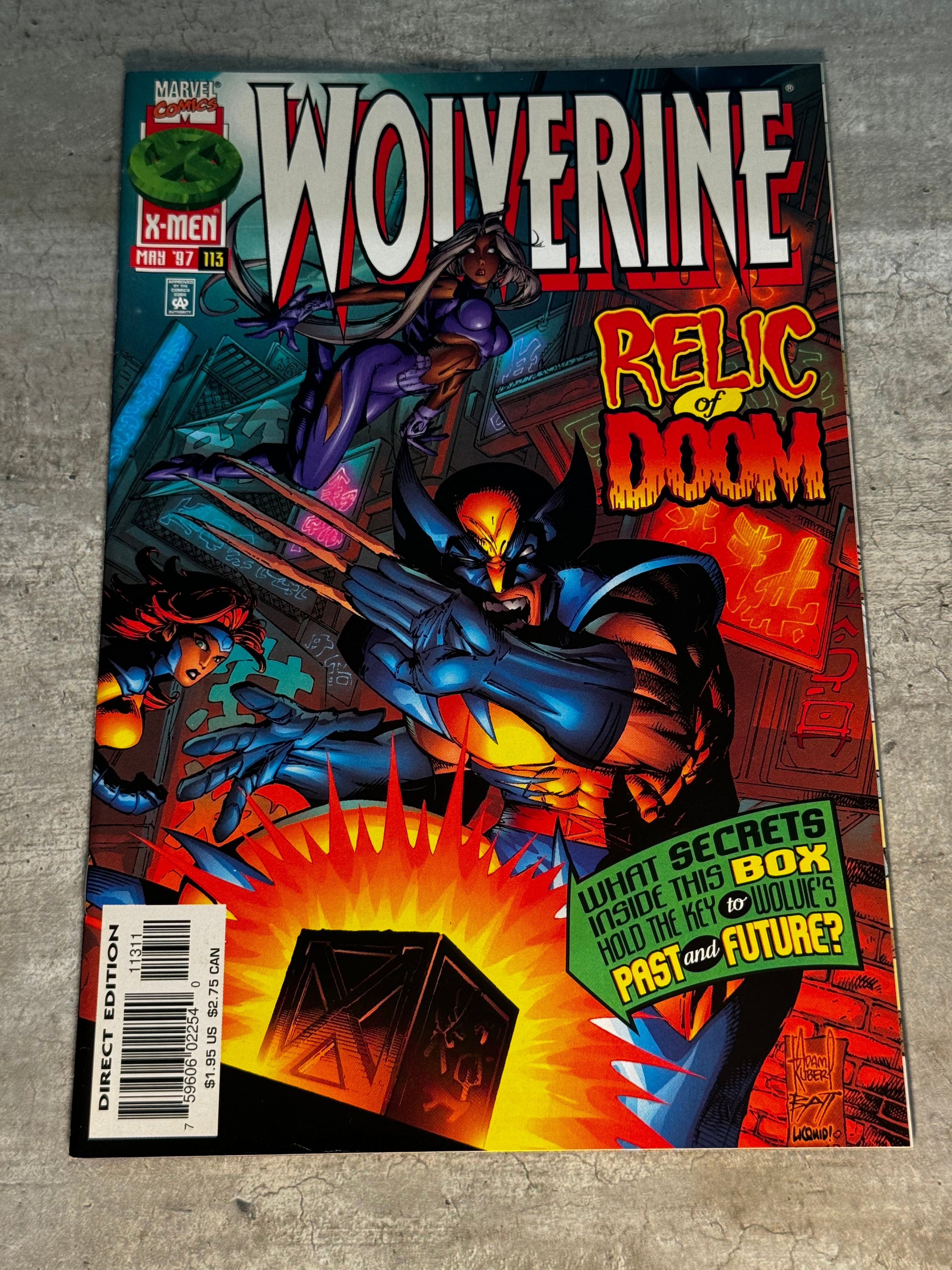 Marvel comics XMEN WOLVERINE RELIC OF DOOM good #113 MINT