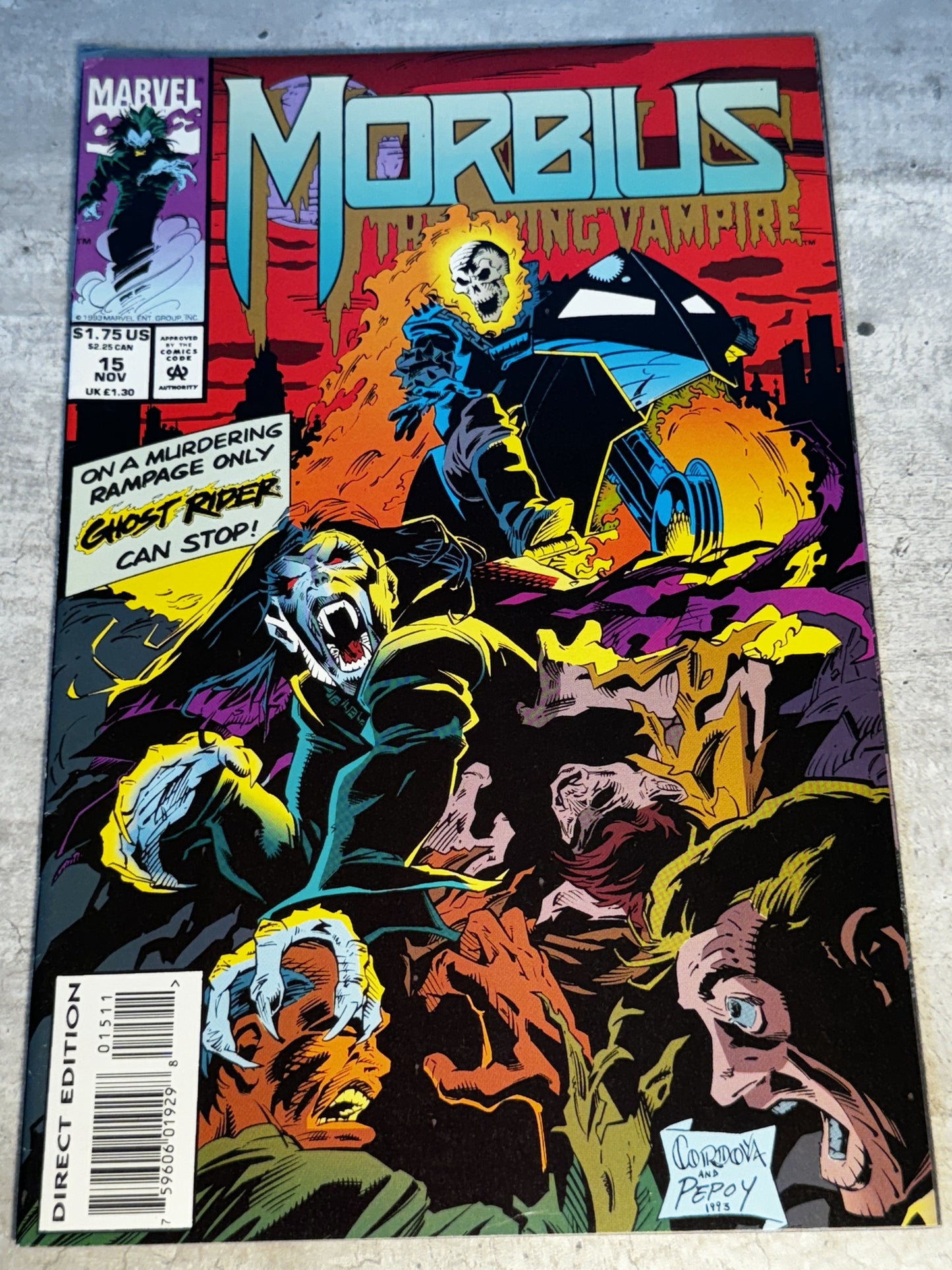 1993 - Marvel Comics - Morbius: The Living Vampire, Vol. 1 #15 - NM - English 1