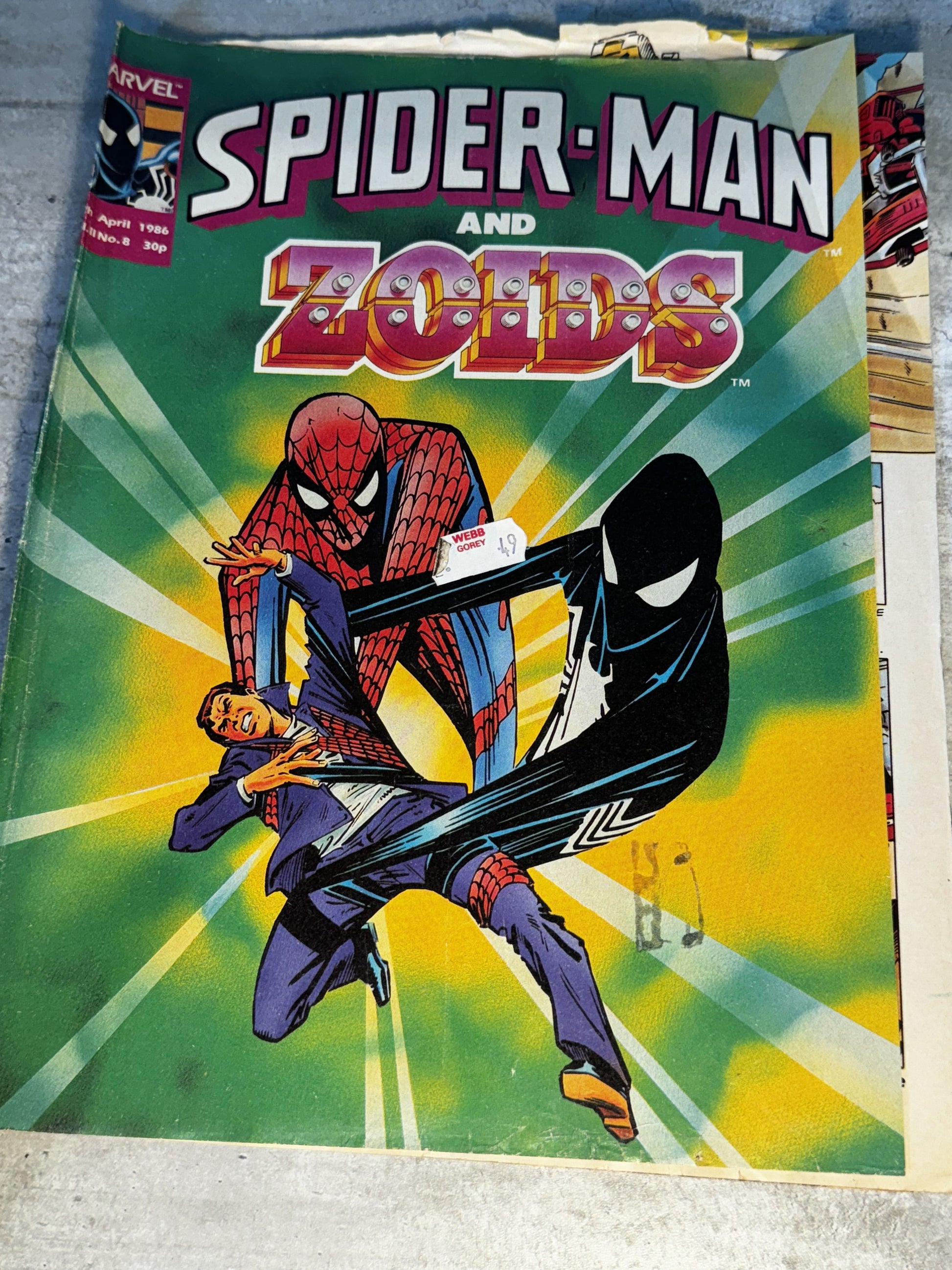 1986 - Marvel Comics - Spider-Man And Zoids #8 - VG+ - English 1