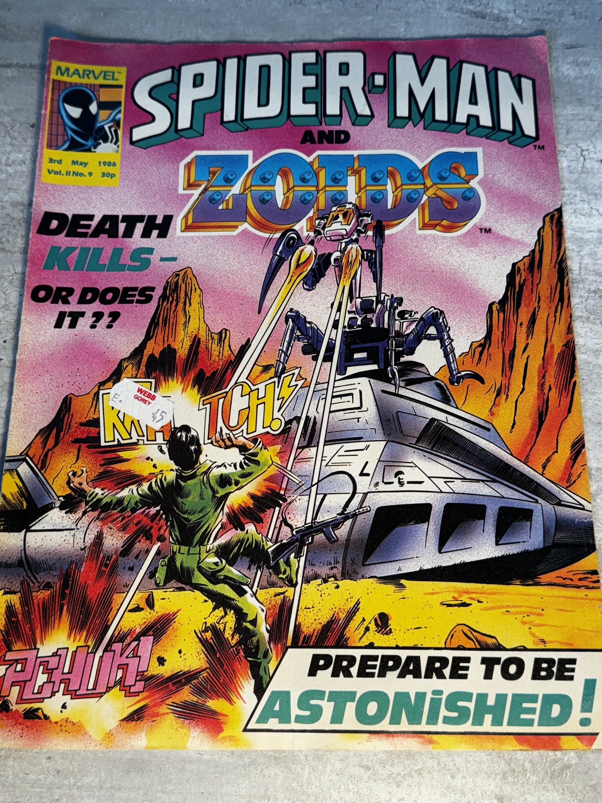 1986 - Marvel Comics - Spider-Man And Zoids #9 - VF - English 1