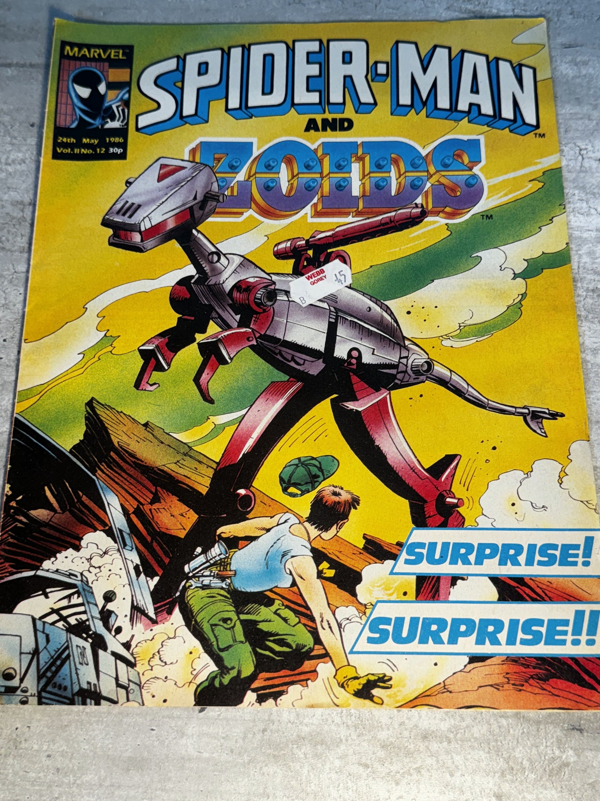 1986 - Marvel Comics - Spider-Man And Zoids #12 - VF - English 1