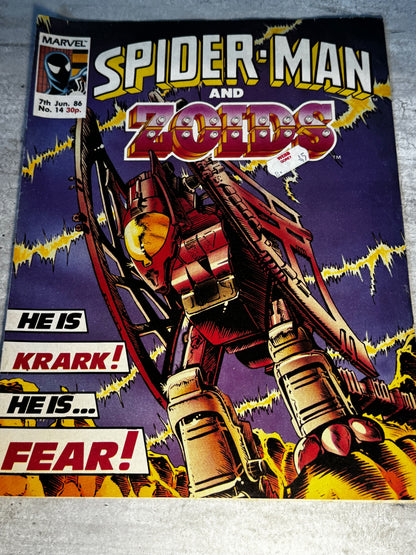 1986 - Marvel Comics - Spider-Man And Zoids #14 - VF - English 1