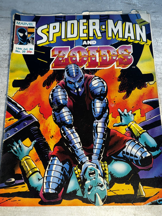 1986 - Marvel Comics - Spider-Man And Zoids #20 - VG/F - English 1