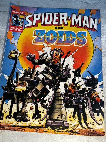 1986 - Marvel Comics - Spider-Man And Zoids #21 - VF - English 1