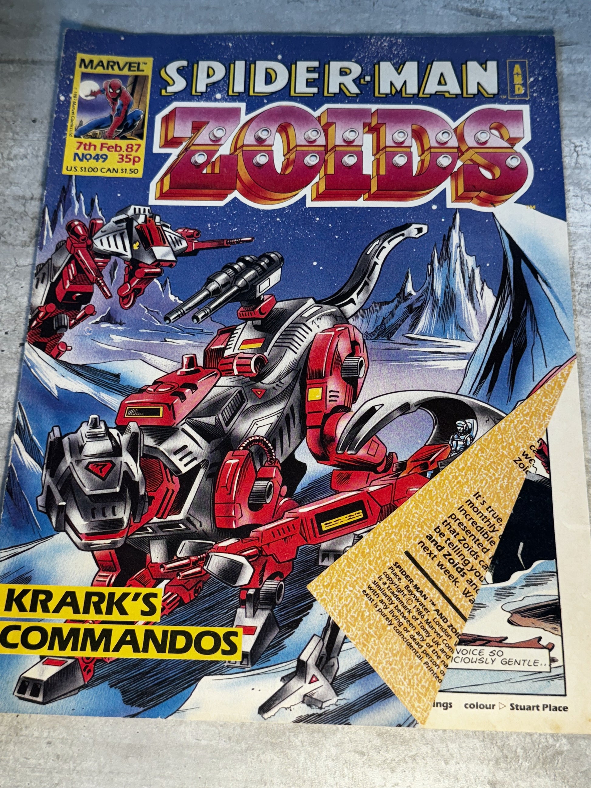 1987 - Marvel Comics - Spider-Man And Zoids #49 - VF - English 1