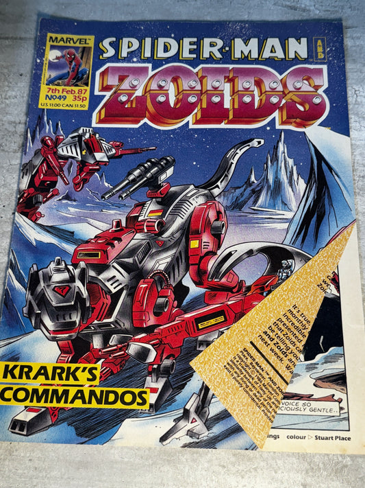 1987 - Marvel Comics - Spider-Man And Zoids #49 - VF - English 1