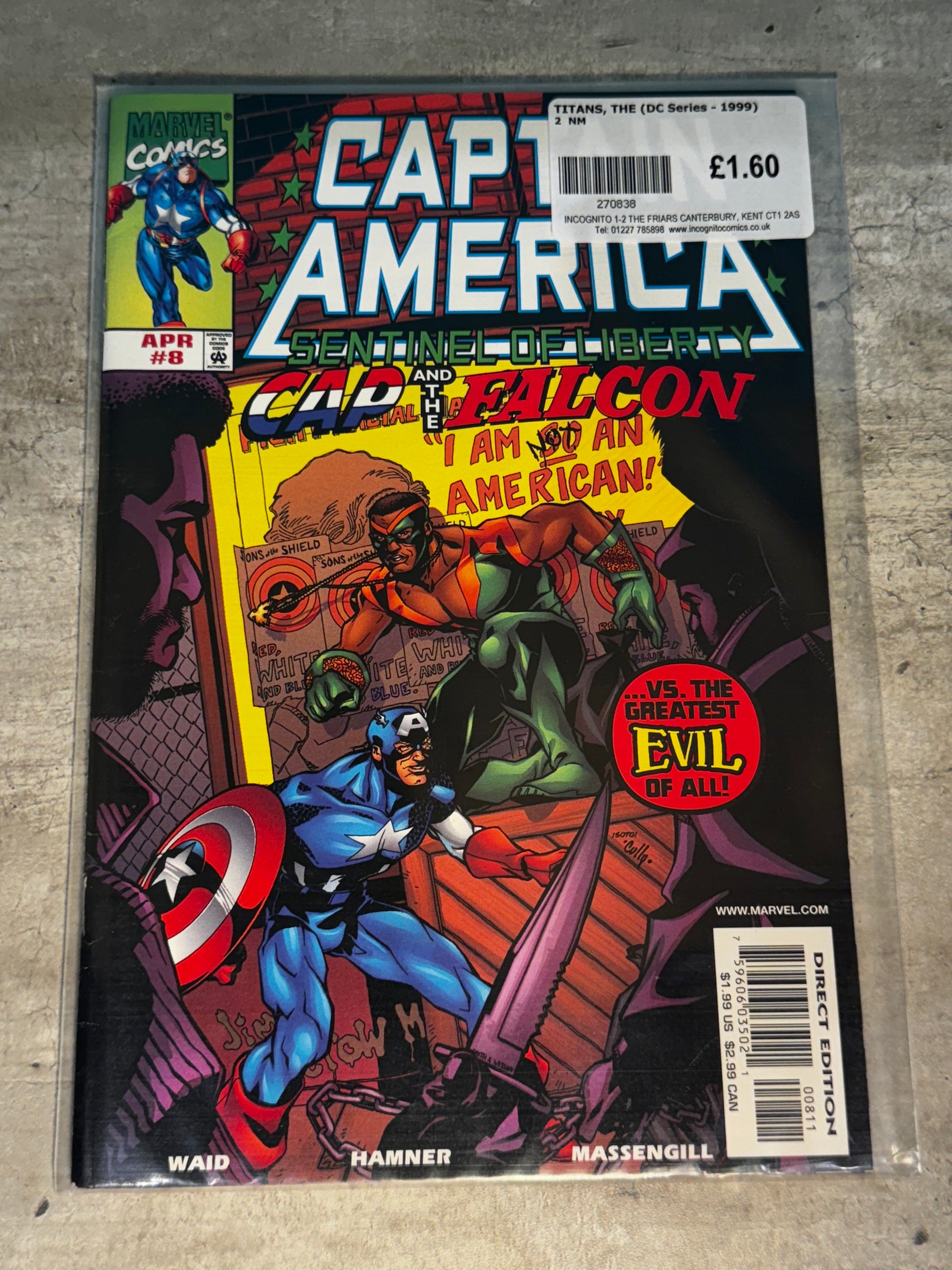 1999 - Marvel Comics - Captain America: Sentinel of Liberty, Vol. 1 #8 - VF/NM 1