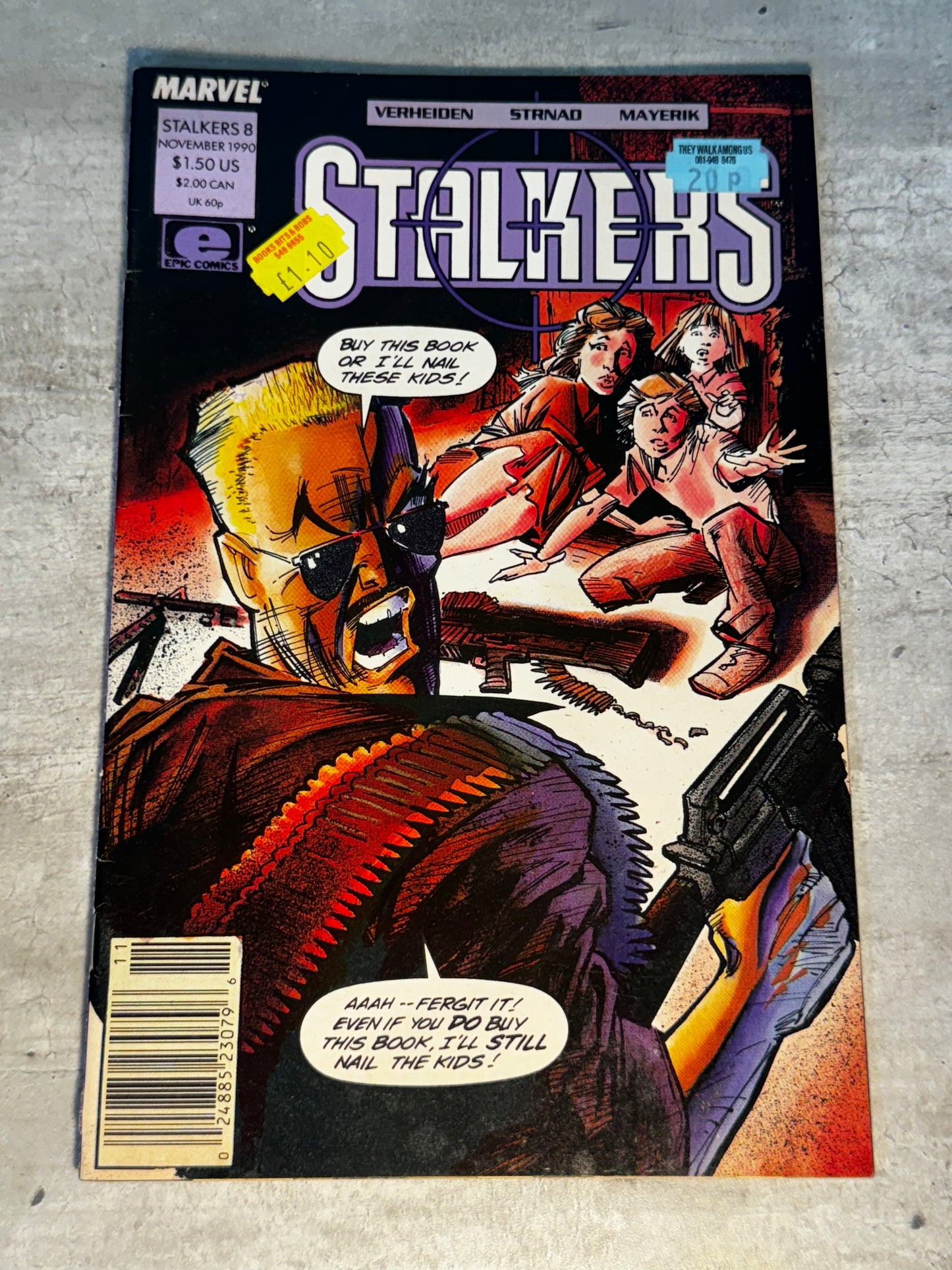 1990 - Marvel Comics - Stalkers #8 - VF+ - English 1