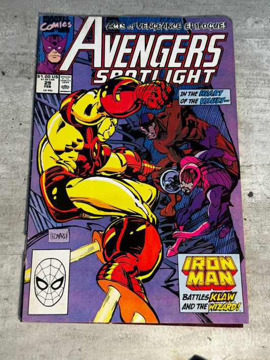 1989 - Marvel Comics - Avengers: Spotlight, Vol. 1 #29 - F/VF - English 1