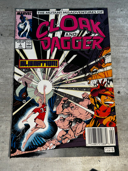 1988 - Marvel Comics - The Mutant Misadventures of Cloak and Dagger #3 - VF 1