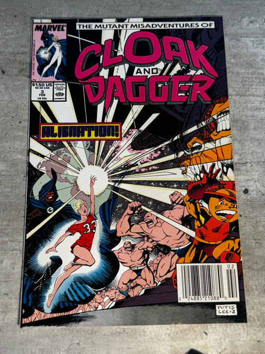 1988 - Marvel Comics - The Mutant Misadventures of Cloak and Dagger #3 - VF 1