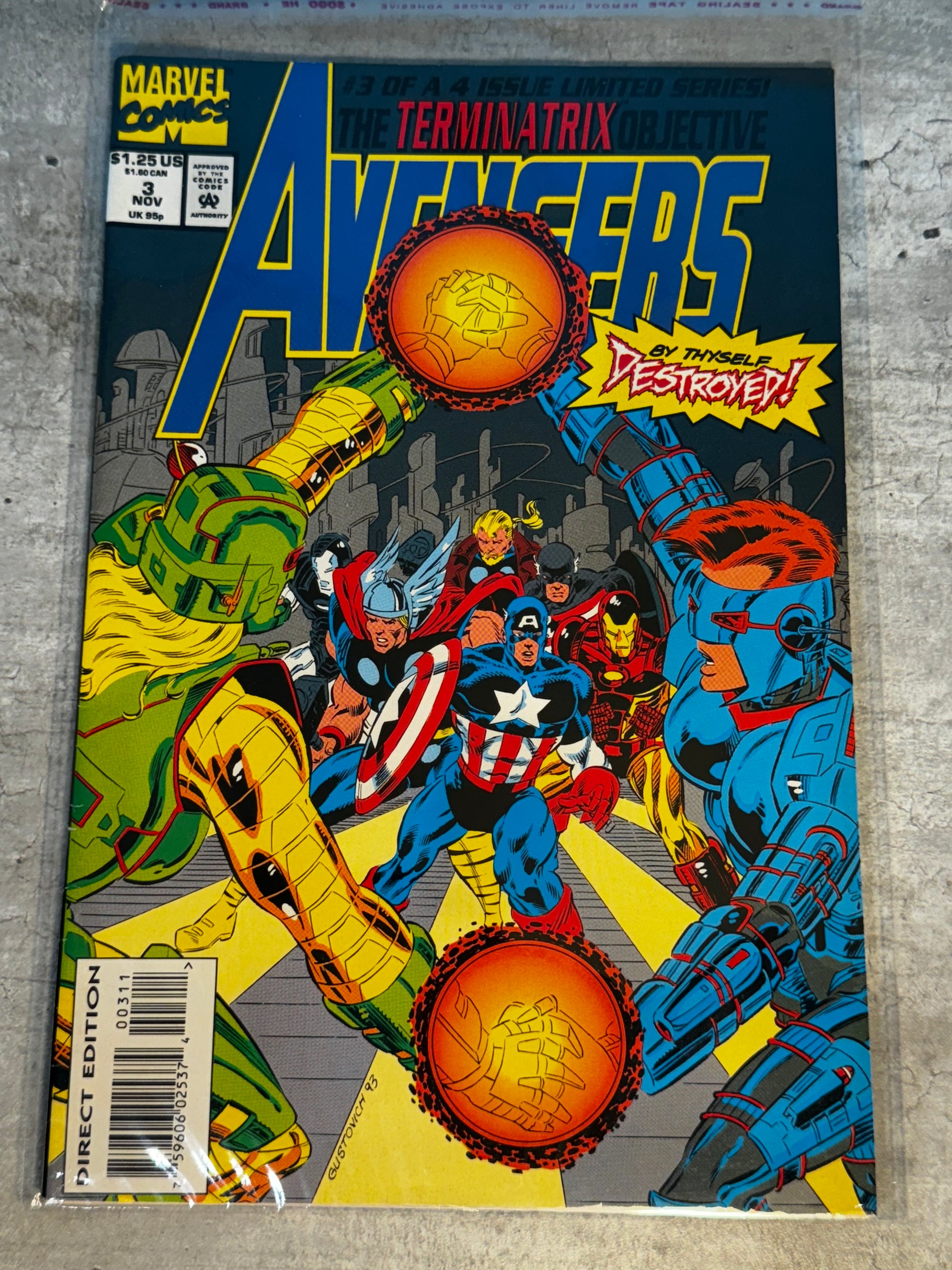 1993 - Marvel Comics - The Avengers: The Terminatrix Objective #3 - VF+ 1